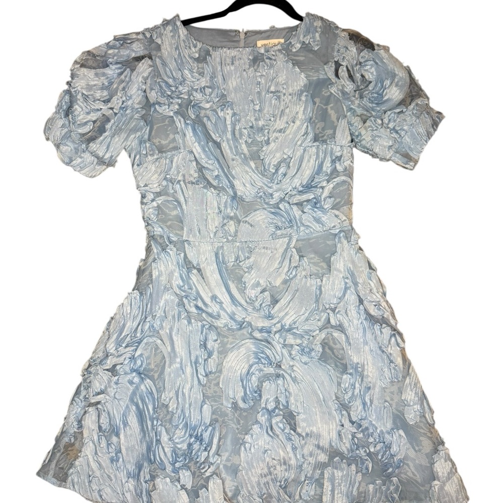 Vestique Light Blue Midi Dress - Picture 4 of 8